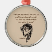 John 3:17 metalen ornament (Voorkant)