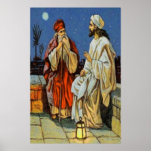 John 3:1-21 U moet een nieuw geboren worden Poster (Voorkant)