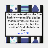 John 3:36 aimant (Devant)