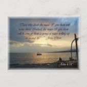 John 4:14 briefkaart (Voorkant)