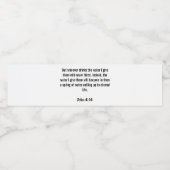 John 4:14 Étiquette d'eau (Étiquettes simples)