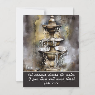 John 4:14 Wie het water drink dat ik Kaart geef