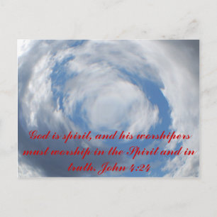John 4:24 briefkaart