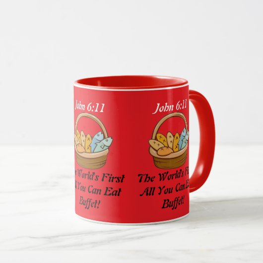 "John 6:11" Mug (Devant droit)