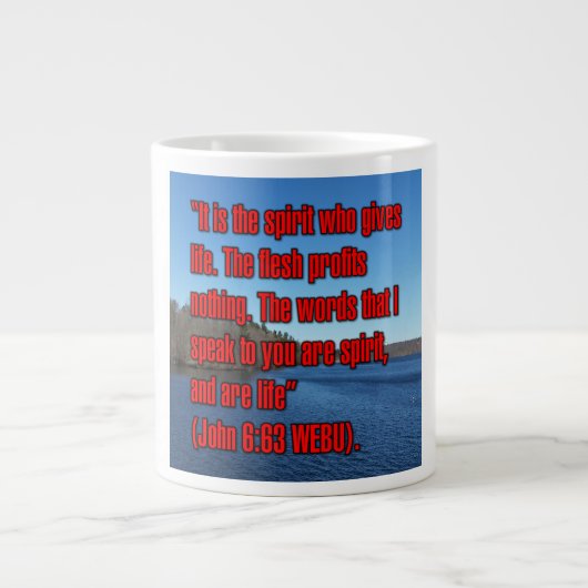John 6:63 WEBU Mug (Devant)