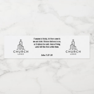 John 7:37-38 Étiquette d'eau