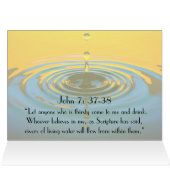 John 7:37 Iedereen die dorst heeft, komt naar mij (Binnen Horizontaal (Boven))