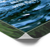 John 7:38 Écriture d'eau vive Poster Imprimer (Coin)