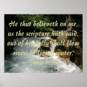 John 7:38 poster (Voorkant)