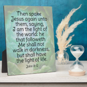John 8:12 fotoplaat