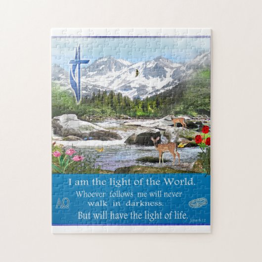 John 8:12 legpuzzel (Verticaal)