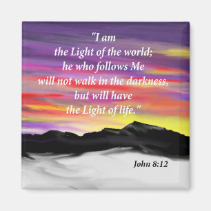 John 8:12 magneet