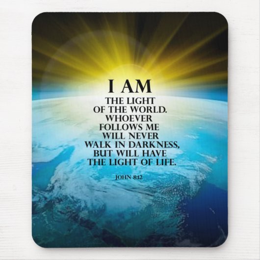 John 8:12 muismat (Voorkant)