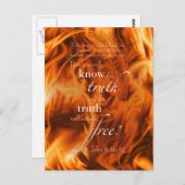 John 8:31-32 briefkaart (Voorkant / Achterkant)