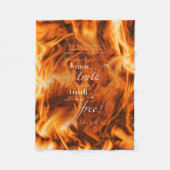 John 8:31-32 fleece deken (Voorkant)