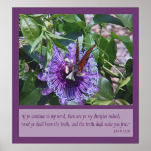 John 8:31, 32 Manuscript Poster