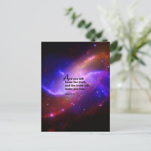 John 8:32 briefkaart (Staand voorkant)