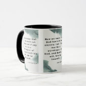 John 9:31 KJV Bible Verse Pic Mug à deux tons (Devant gauche)