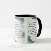 John 9:31 KJV Bible Verse Pic Mug à deux tons (Devant droit)