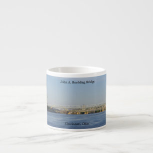 John A Roebling Bridge espresso mug Kop