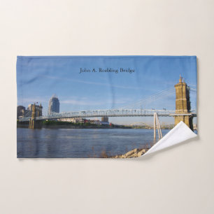 John A. Roebling Bridge handdoekset Bad Handdoek