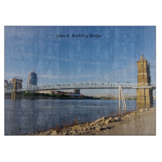 John A. Roebling Bridge snijplank (Voorkant)