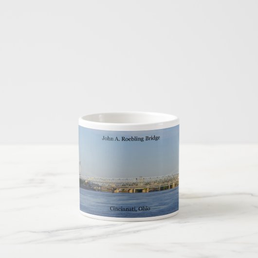 John A Roebling Bridge tasse expresso (Devant)
