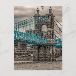 John A Roebling hangbrug 2 Briefkaart
