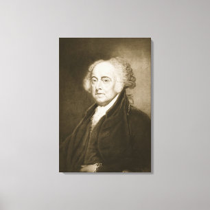 John Adams, 2e President van de Verenigde Staten v Canvas Afdruk