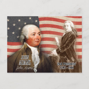 John Adams - 2e President van de VS Briefkaart