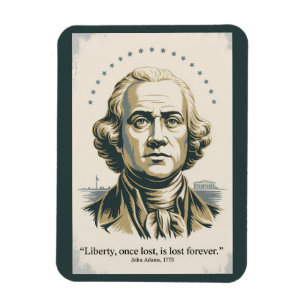 John Adams citaat tweede president illustratie Magneet