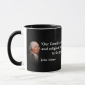 John Adams Cite Sur Notre Constitution Mug (Gauche)