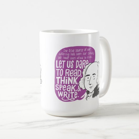John Adams cite une tasse (Devant droit)