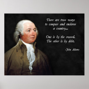 John Adams Debt en Sword Poster