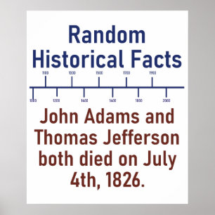 John Adams en Thomas Jefferson - Geschiedenis Poster