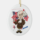John Adams en Thomas Jefferson Keramisch Ornament (Rechts)