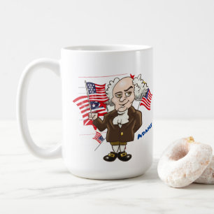 John Adams en Thomas Jefferson Koffiemok