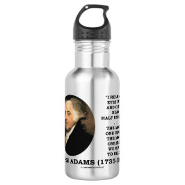 John Adams las mijn ogen uit en kan niet half geno Waterfles