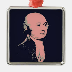 John Adams Metalen Ornament