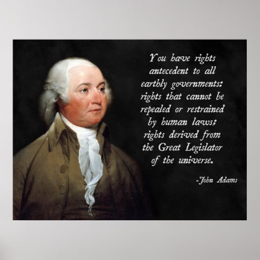 John Adams Natural Law Poster (Voorkant)