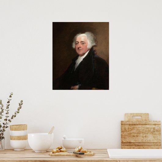 John Adams - Poster d'art raffiné Gilbert Stuart (Cuisine)