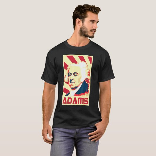 John Adams Retro Propaganda T-shirt (Voorkant volledig)