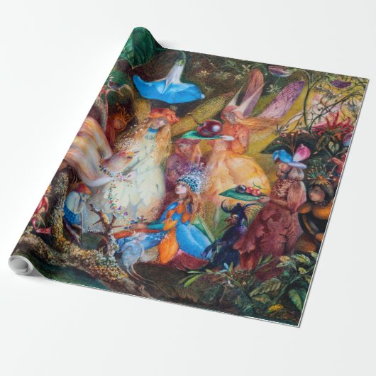 John Anster Fitzgerald, favoriet voor de Fairies Cadeaupapier (Uitgerold)