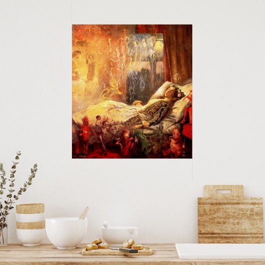 John Anster Fitzgerald: Het dingetje dat droomt .. Poster (Keuken)