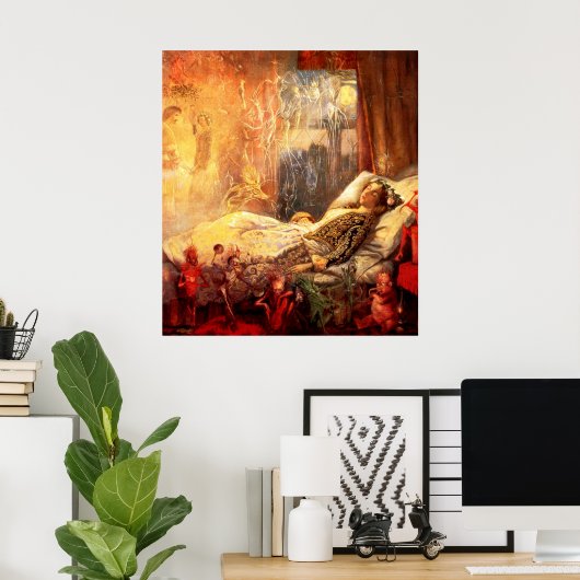 John Anster Fitzgerald: Het dingetje dat droomt .. Poster (Thuiskantoor)