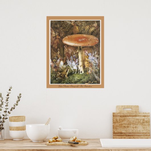 John Anster Fitzgerald The Intruders Poster (Keuken)