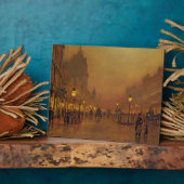 John Atkinson Grimshaw | A Street at Night (olie o Fotoplaat (Zijkant)