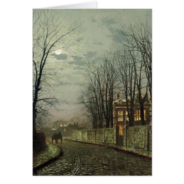 John Atkinson Grimshaw - A Wintry Moon (Voorkant)