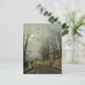 John Atkinson Grimshaw - A Wintry Moon Briefkaart (Staand voorkant)