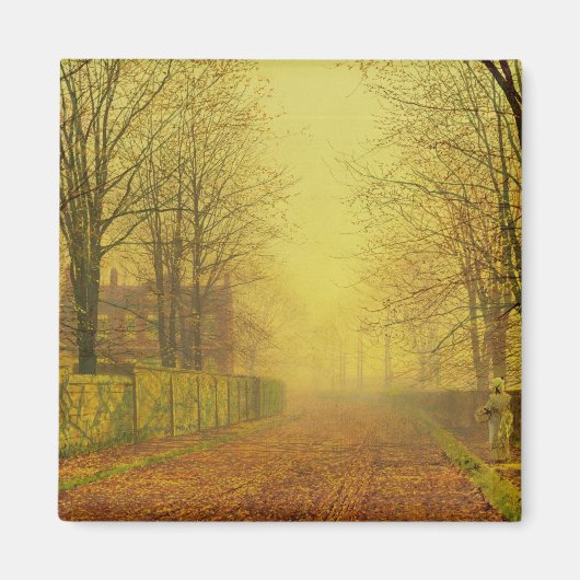 John Atkinson Grimshaw | Avond Glow, c.1884 (olie) Magneet (Voorkant)